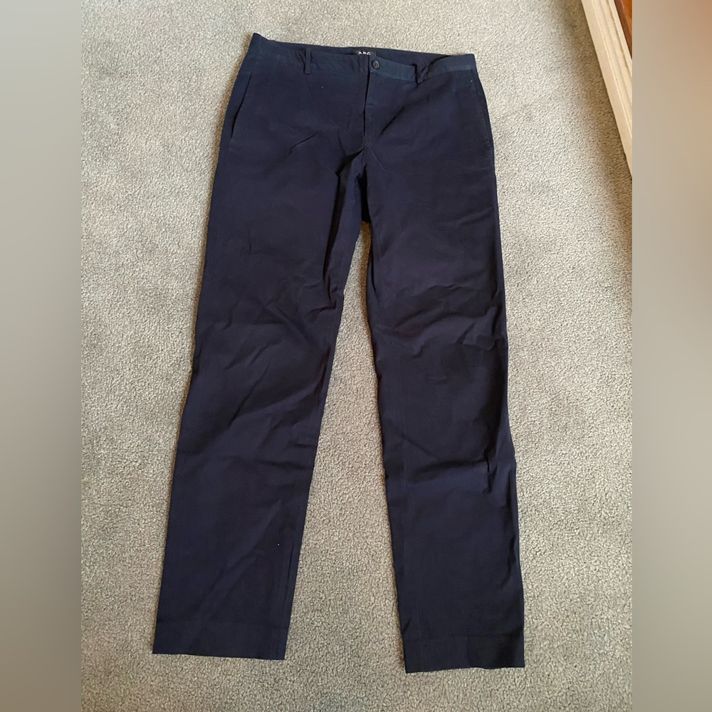 APC Navy Cotton Chino Pants